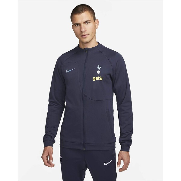 Męska dzianinowa kurtka piłkarska z zamkiem na całej długości Nike Tottenham Hotspur Academy Pro DV5056-460