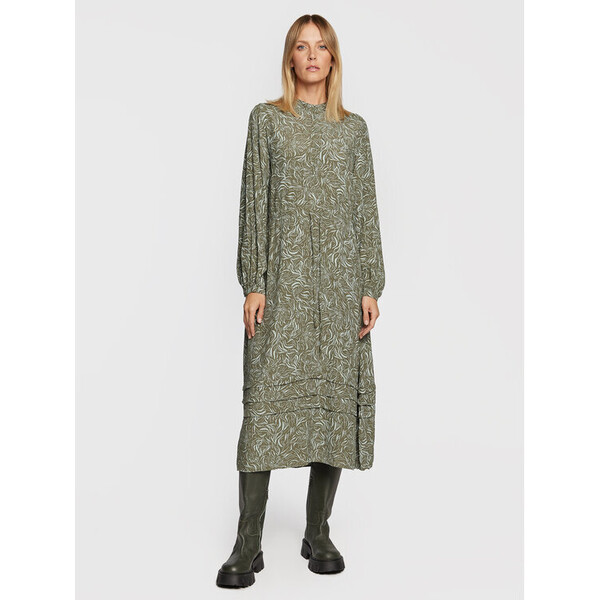 Moss Copenhagen Sukienka koszulowa Jenica 16941 Zielony Regular Fit
