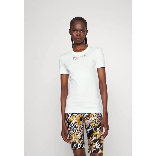 Versace Jeans Couture T-shirt z nadrukiem VEI21D08A-A11
