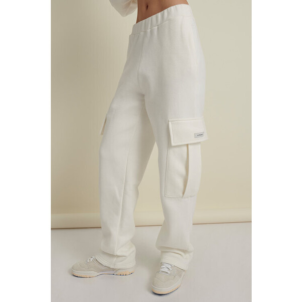 La Mania Spodnie dresowe FIT Biały Active Fit