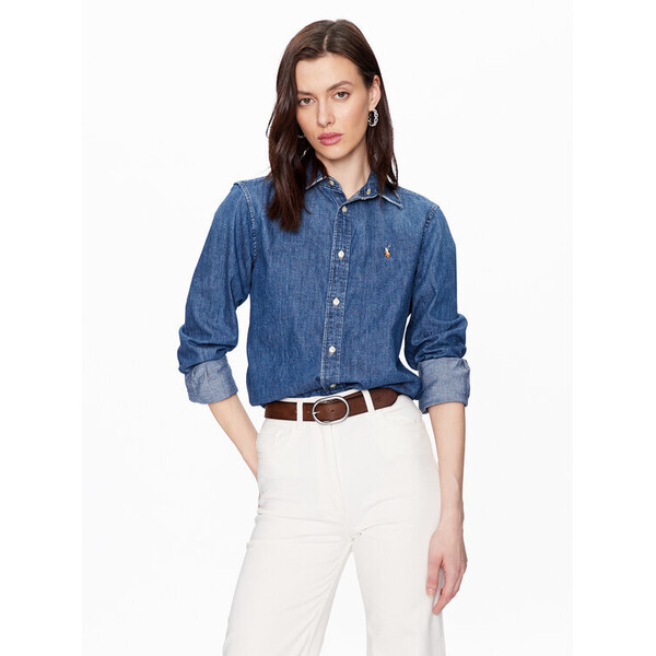 Polo Ralph Lauren Koszula jeansowa 211899526001 Niebieski Regular Fit