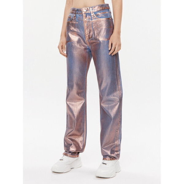 Calvin Klein Jeans Jeansy J20J222205 Niebieski Straight Fit