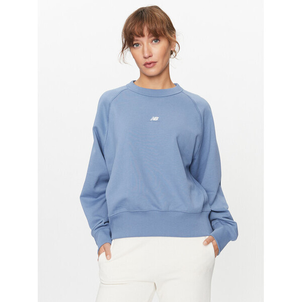 New Balance Bluza Athletics Remastered French Terry Crewneck WT31500 Beżowy Regular Fit