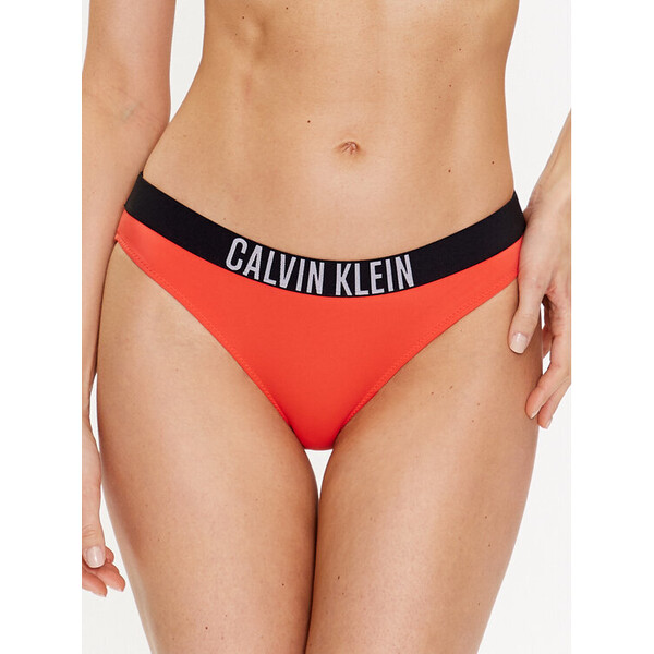 Calvin Klein Swimwear Dół od bikini KW0KW01983 Pomarańczowy