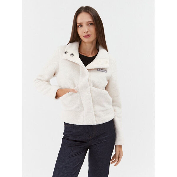 Columbia Kurtka przejściowa Panorama™ Snap Fleece Jacket Biały Regular Fit