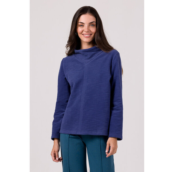 BeWear Sweter B268 Niebieski Modern Fit
