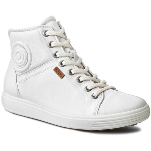 ECCO Sneakersy Soft 7 Ladies 430023 01007 Biały