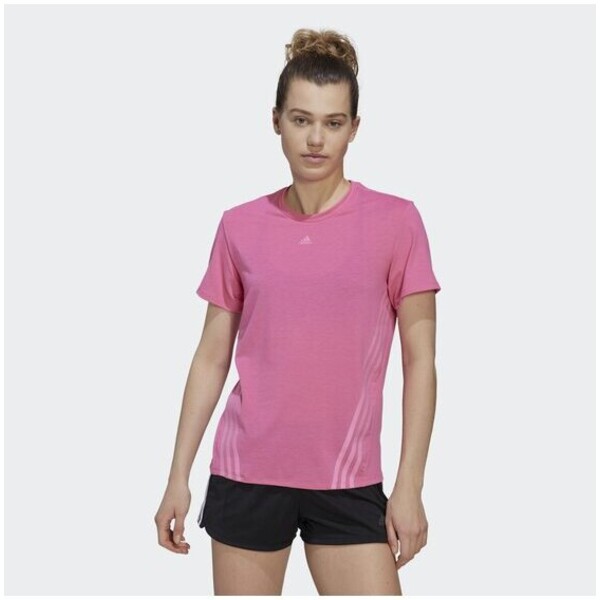 adidas T-Shirt Train Icons 3-Stripes Tee Różowy Regular Fit
