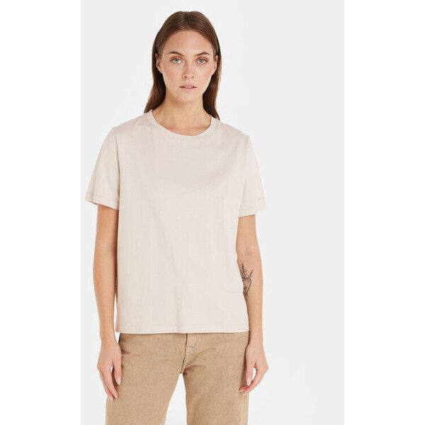 Calvin Klein T-Shirt K20K205410 Beżowy Relaxed Fit