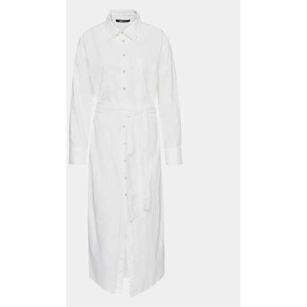 Gina Tricot Sukienka koszulowa 20643 Biały Regular Fit