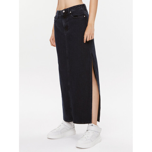 Calvin Klein Jeans Spódnica jeansowa J20J221808 Czarny Regular Fit