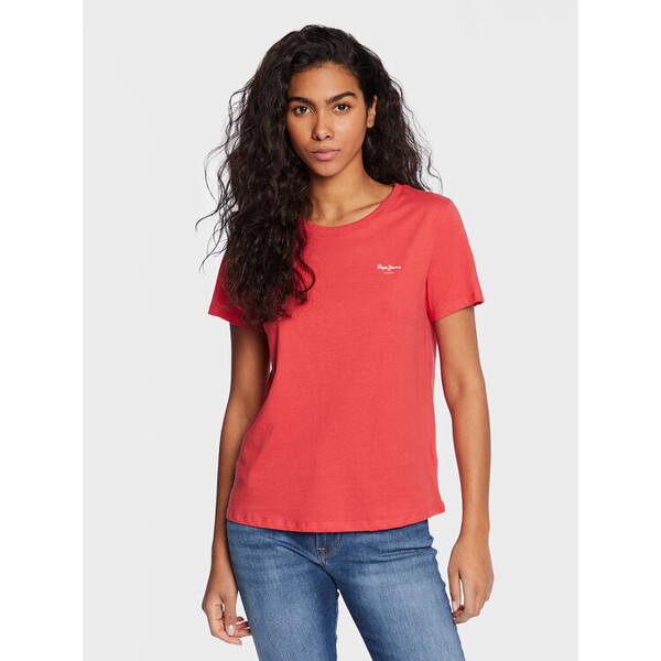 Pepe Jeans T-Shirt Wendy Chest PL505481 Czerwony Regular Fit