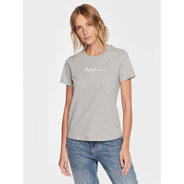 Pepe Jeans T-Shirt Wendy PL505480 Szary Regular Fit
