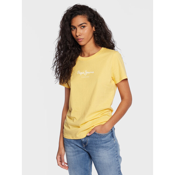 Pepe Jeans T-Shirt Wendy PL505480 Żółty Regular Fit