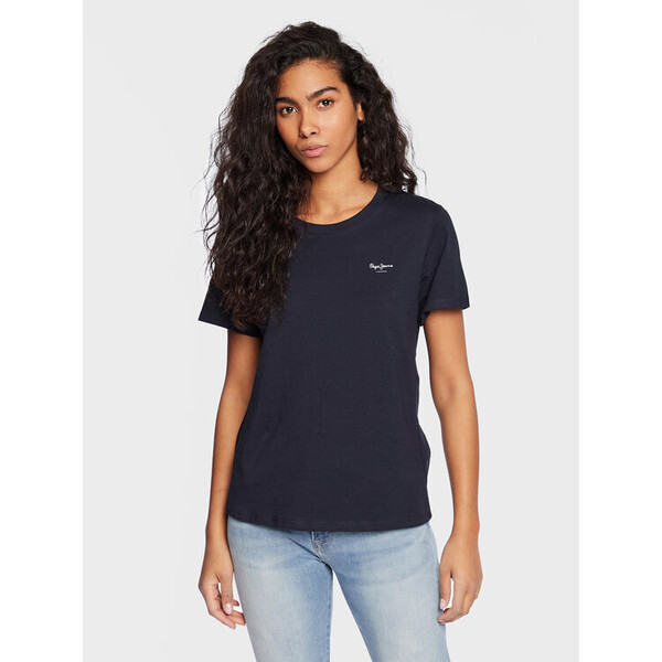 Pepe Jeans T-Shirt Wendy Chest PL505481 Granatowy Regular Fit