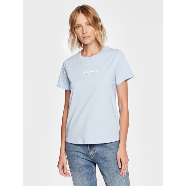Pepe Jeans T-Shirt Wendy PL505480 Niebieski Regular Fit