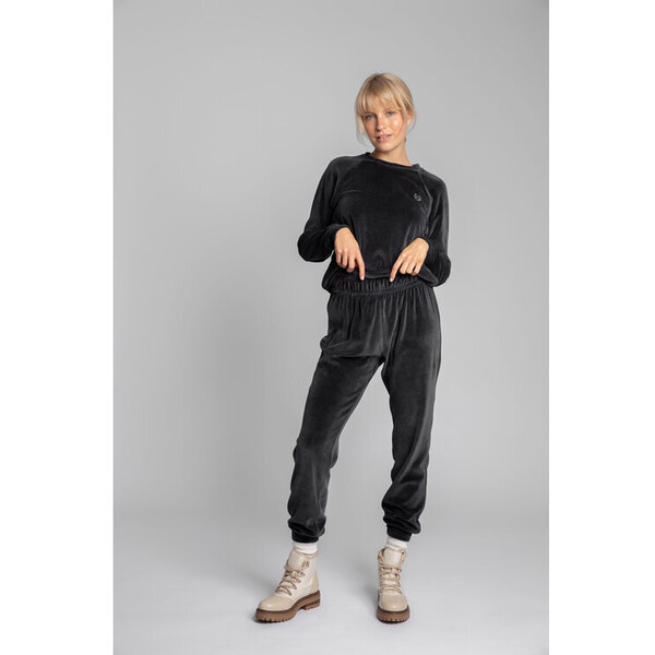 LaLupa Spodnie piżamowe LA012 Czarny Comfortable Fit