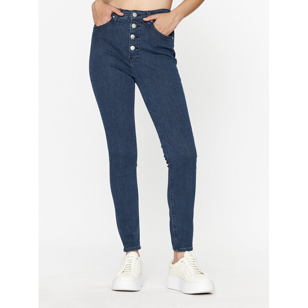 Calvin Klein Jeans Jeansy J20J221779 Niebieski Super Skinny Fit