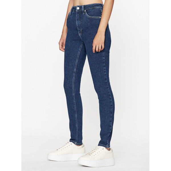 Calvin Klein Jeans Jeansy J20J222214 Granatowy Skinny Fit