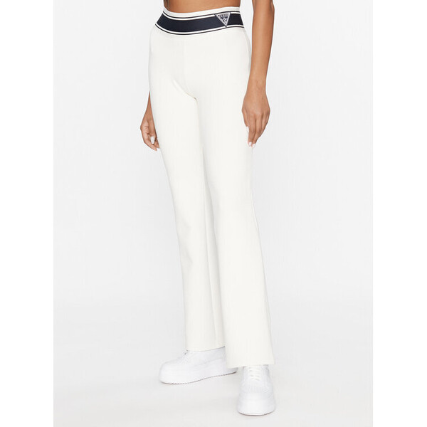 Guess Spodnie dresowe V3BB09 KBCK2 Biały Regular Fit