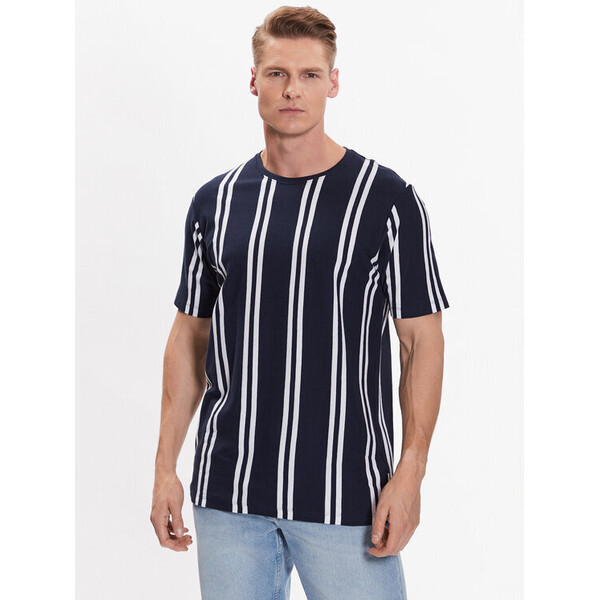 Lindbergh T-Shirt 30-400009 Granatowy Relaxed Fit