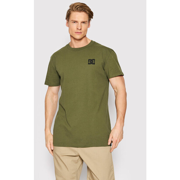 DC T-Shirt Big Problems ADYZT05095 Zielony Slim Fit