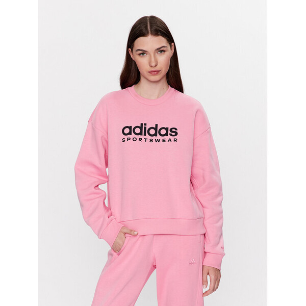 adidas Bluza ALL SZN Fleece Graphic Sweatshirt IC8716 Różowy Loose Fit