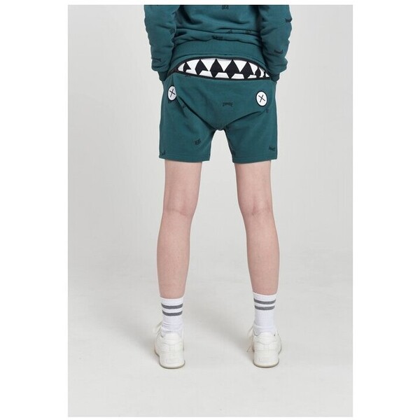 Zombie Dash Szorty materiałowe Hungry Shorts Emerald Zielony Regular Fit