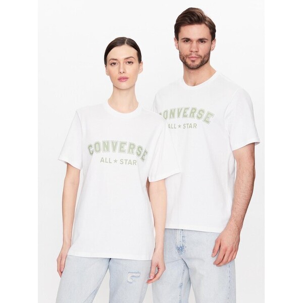 Converse T-Shirt Unisex All Star 10024566-A01 Biały Regular Fit