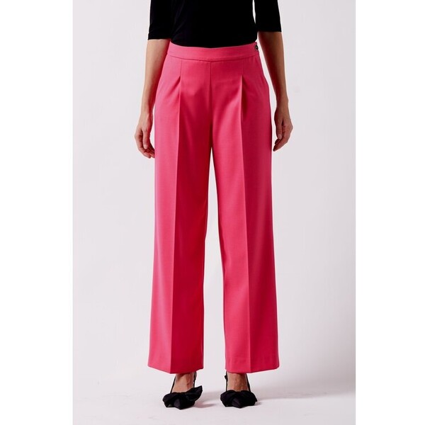 Spodnie materiałowe CLICK Różowy Casual Fit
