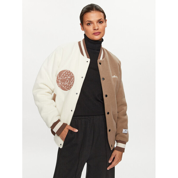 Mercer Amsterdam Kurtka bomber Unisex The All Out Varsity MEAP231007 Beżowy Regular Fit