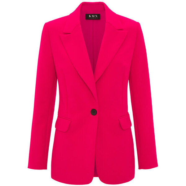 KMX Fashion Marynarka 106070014 Różowy Fitted Fit