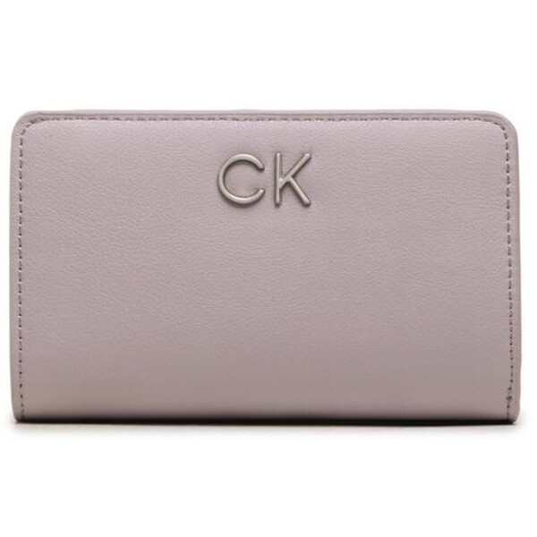 Calvin Klein Duży Portfel Damski Re-Lock Bifold French Wallet Pbl K60K610962 Fioletowy