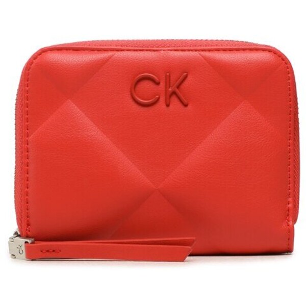 Calvin Klein Duży Portfel Damski Re-Lock Quilt Za Wallet Md K60K610785 Czerwony