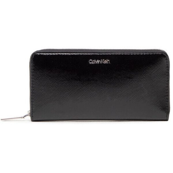 Calvin Klein Duży Portfel Damski Ck Must Z/A Wallet Lg Saffiano K60K609999 Czarny