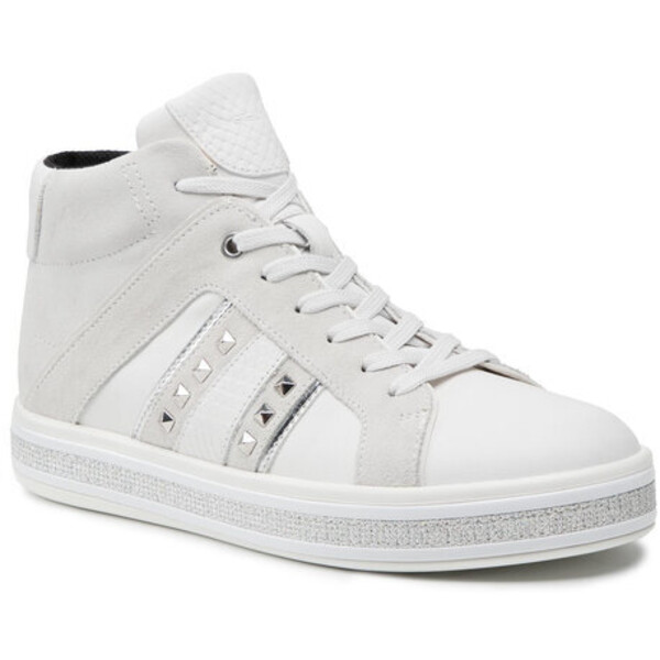 Geox Sneakersy D Leelu' B D16FFB 08522 C1352 Biały