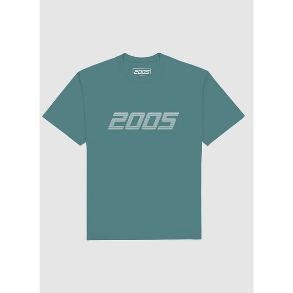 2005 T-Shirt Signature Zielony Oversize