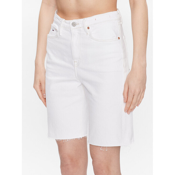 Tommy Jeans Szorty jeansowe Harper DW0DW15595 Biały Regular Fit