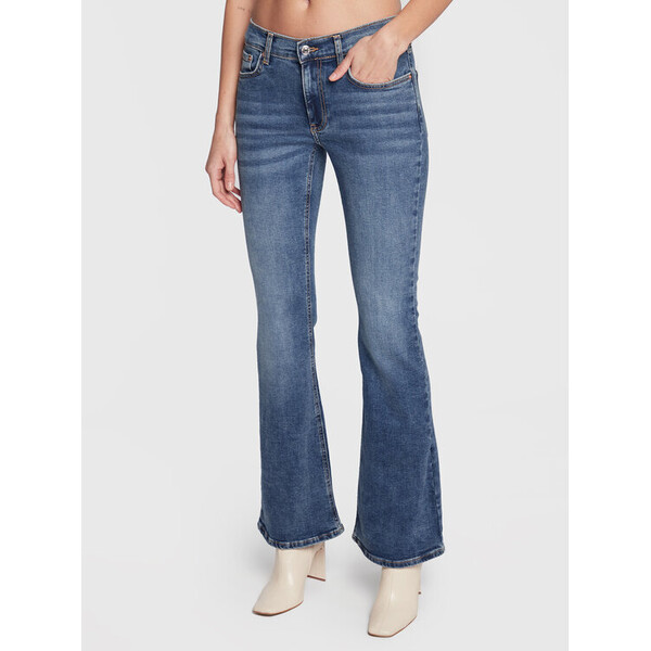 Gina Tricot Jeansy 17398 Granatowy Regular Fit
