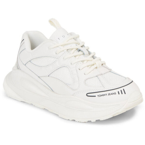 Tommy Jeans Sneakersy Tjw Fur Fashion Runner Lc Wl EN0EN02247 Biały