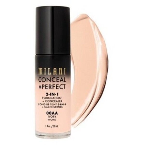 MILANI Conceal + Perfect 2-in-1 Foundation + Concealer Podkład 00AA Ivory
