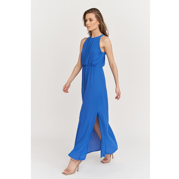 lemoniade Sukienka letnia L542 Niebieski Comfortable Fit
