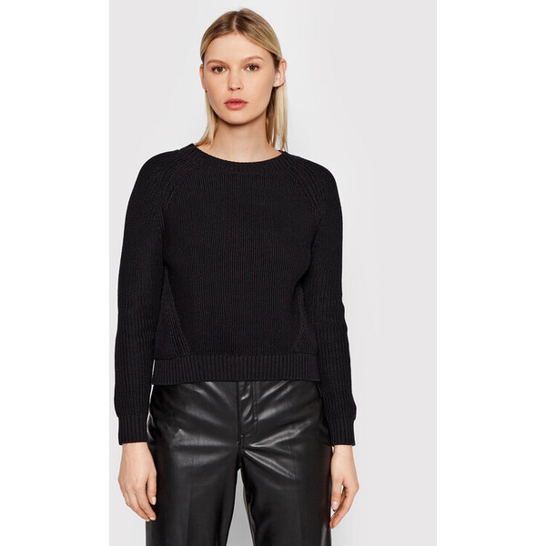 Selected Femme Sweter Sira 16077846 Czarny Regular Fit