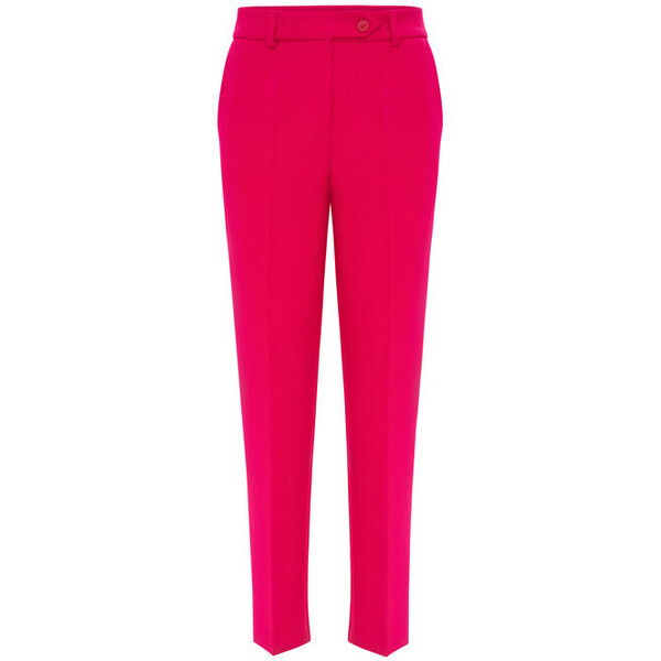 KMX Fashion Spodnie materiałowe 806580014 Różowy Straight Fit