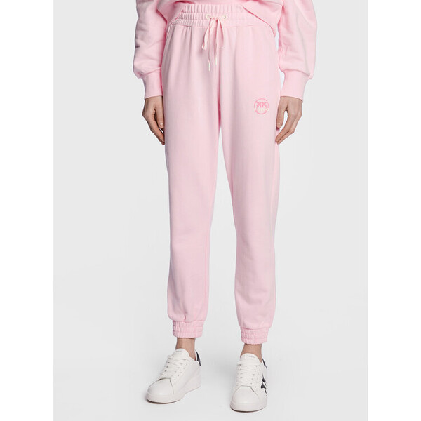 Pinko Spodnie dresowe 100371 A0KN Różowy Regular Fit