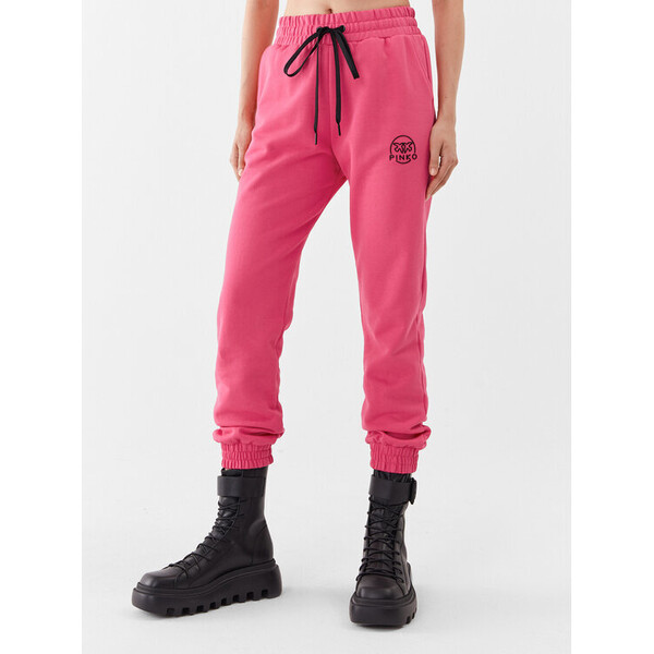 Pinko Spodnie dresowe Carico 100371 A162 Różowy Relaxed Fit