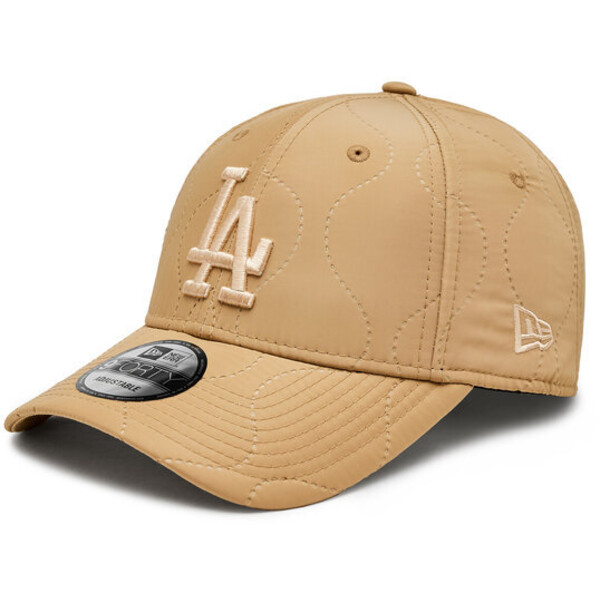 New Era Czapka Mlb Quilted 940 La Dodgers 60364245 Beżowy