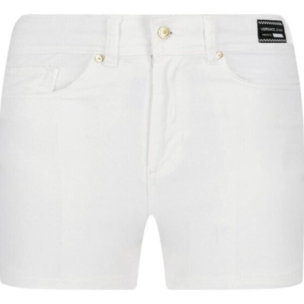 Versace Jeans Szorty jeansowe A3HTB182 HKE33 002 Biały Super Skinny Fit