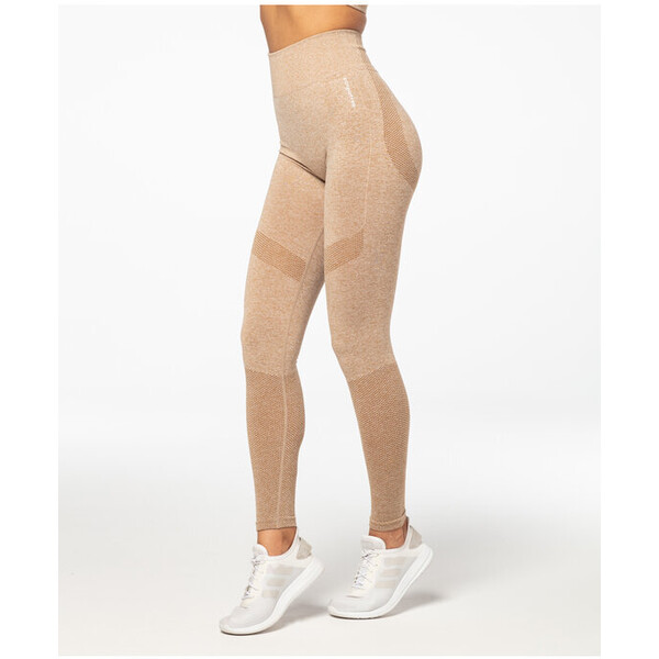 Carpatree Legginsy Vibe Leggings Beżowy Fitted Fit
