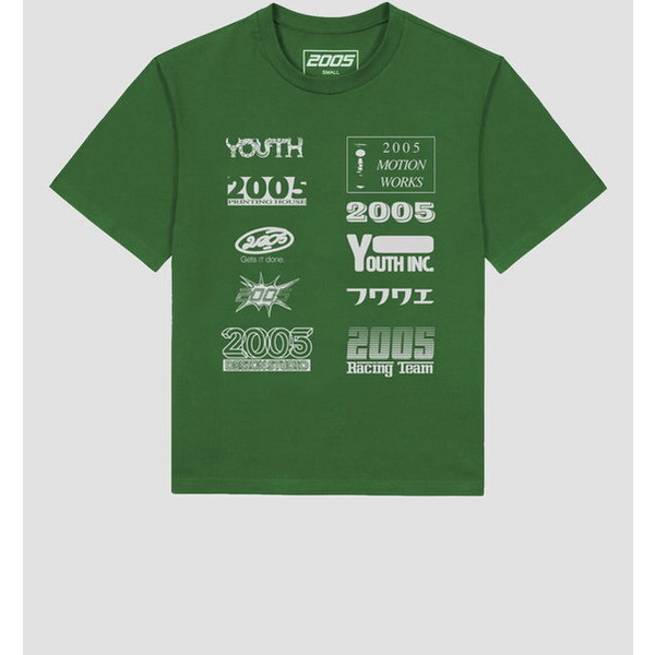 2005 T-Shirt Partners Zielony Oversize